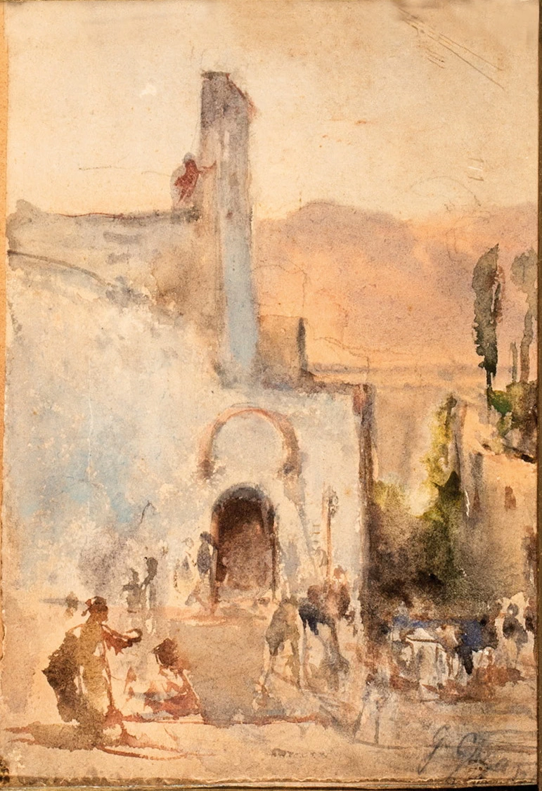 Paesaggio con figure